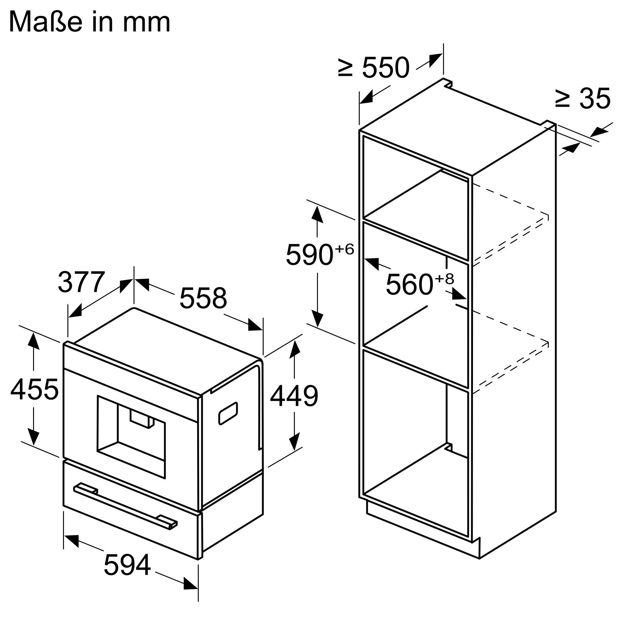 Siemens CT918L1B0 Einbau-Kaffeevollautomat Schwarz