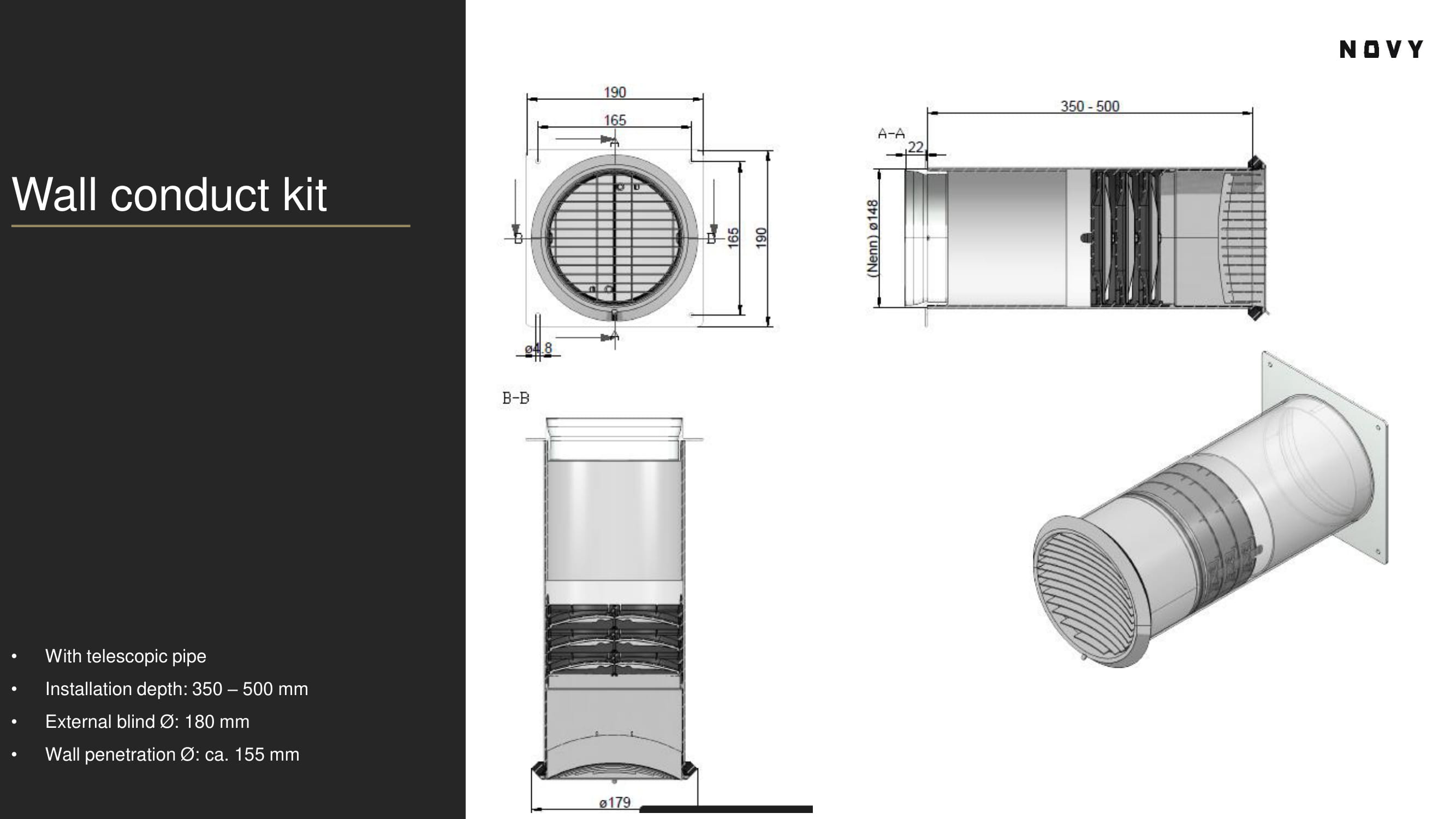 Novy 906420 Mauerkasten 