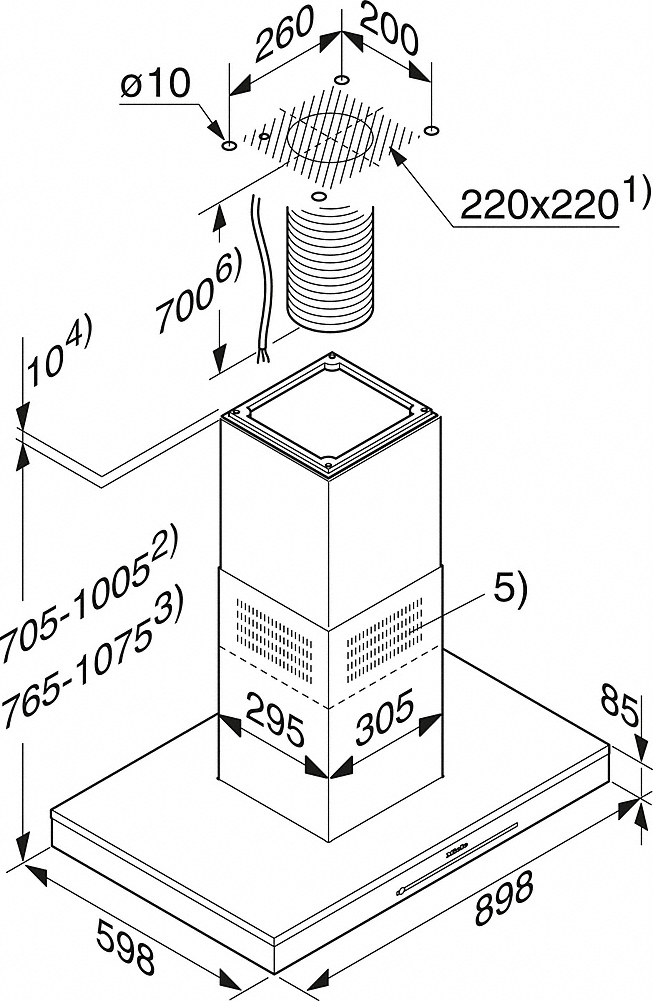 Miele DA 6698 D Insel-Dunstabzugshaube Edelstahl