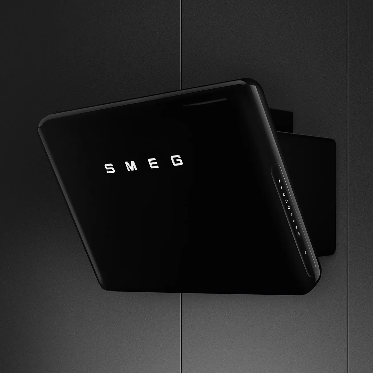 Smeg KFAB84BL Wandhaube Schwarz