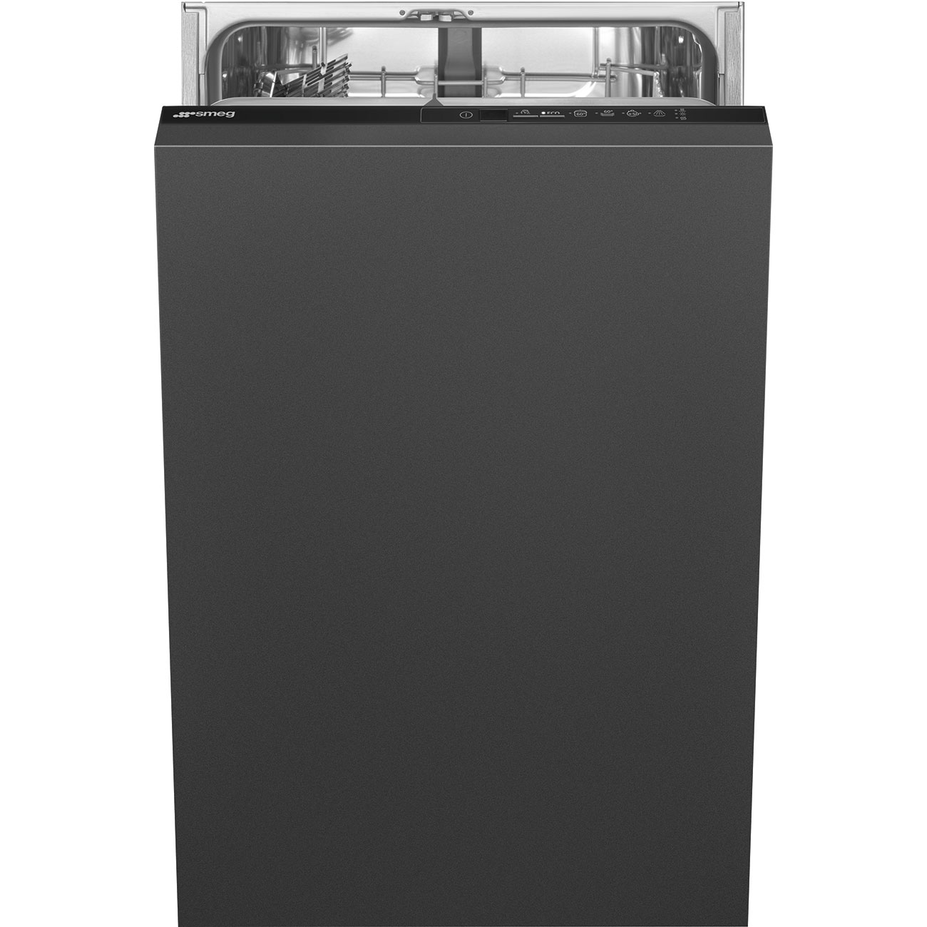 Smeg ST4512IN Vollintegrierter Geschirrspüler Schwarz