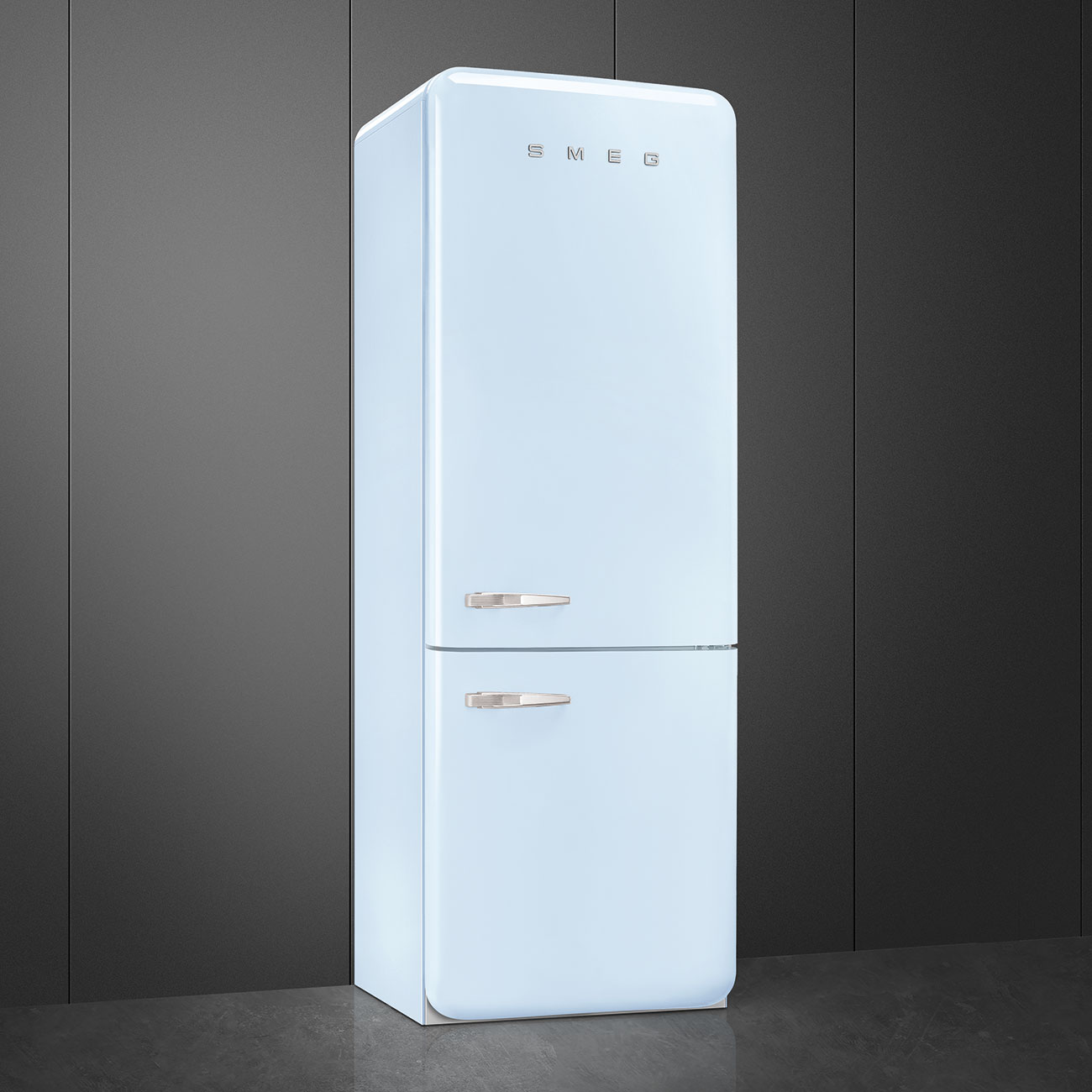 Smeg FAB38RPB5 Stand-Kühl-Gefrierkombination Pastellblau