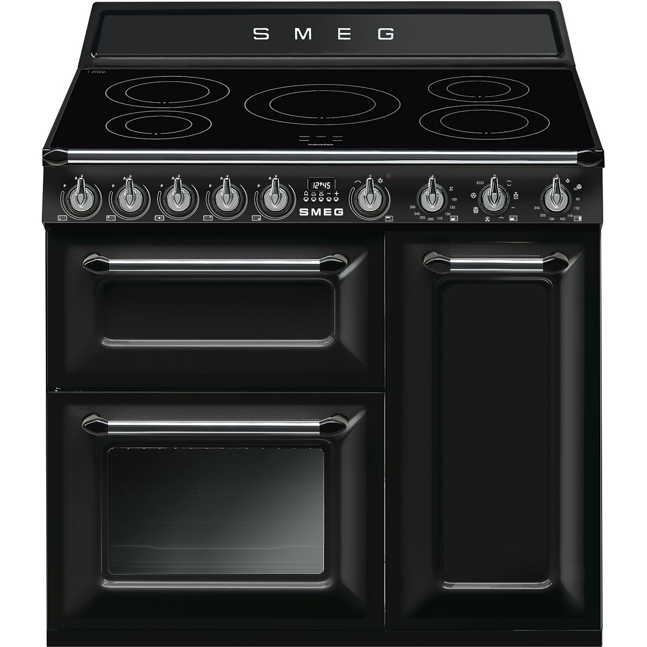 Smeg TR93IBL Stand-Herd Schwarz