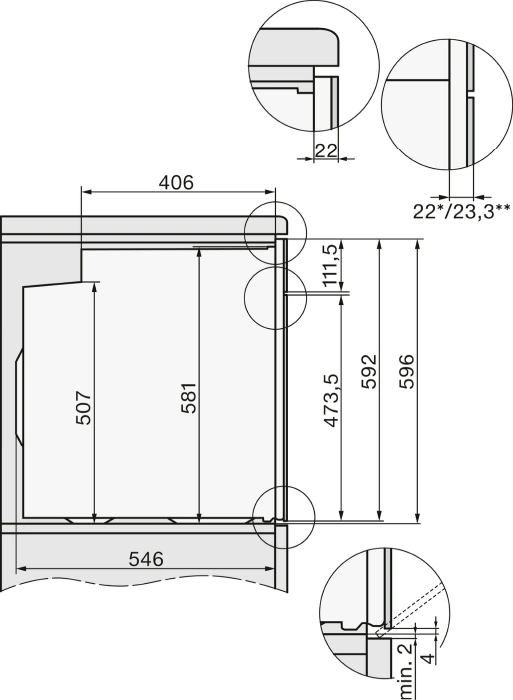 Miele H 2861 BP Einbau-Backofen Graphitgrau