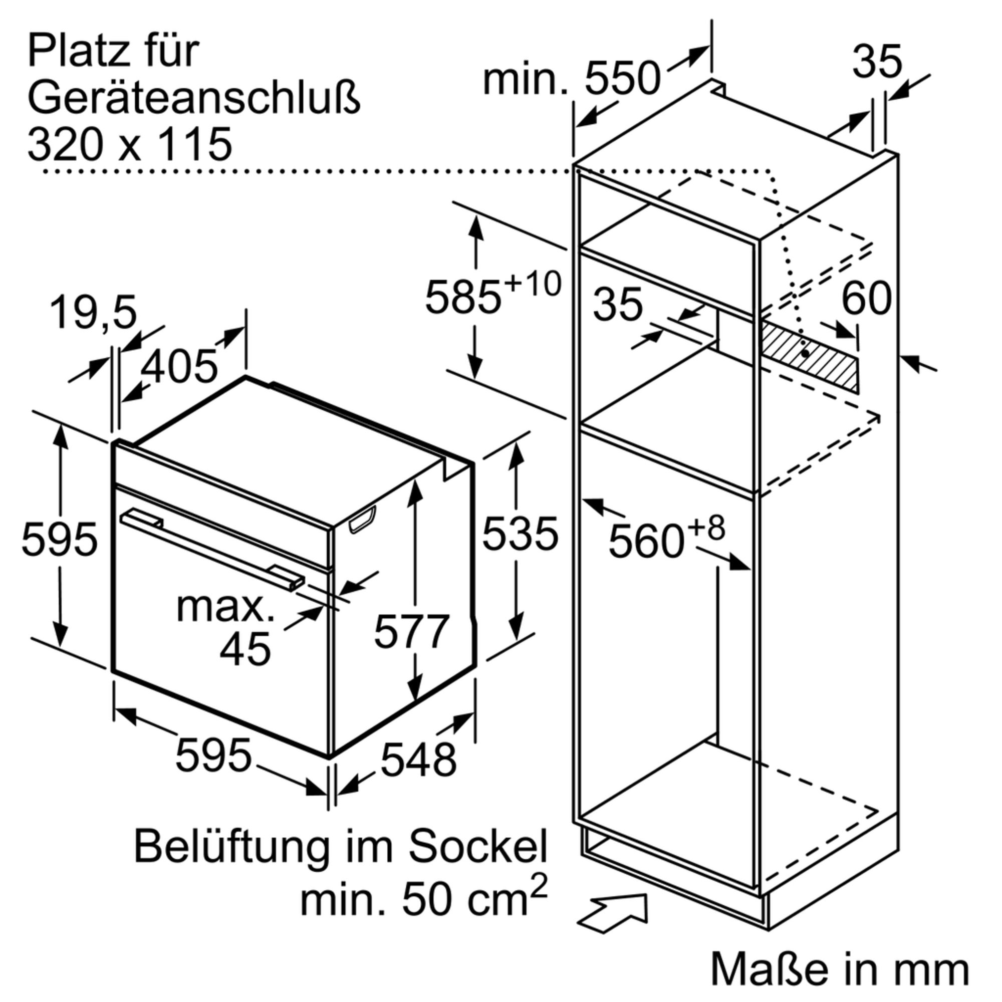 Siemens HN878G4B6 Einbaubackofen mit Dampffunktionen Schwarz