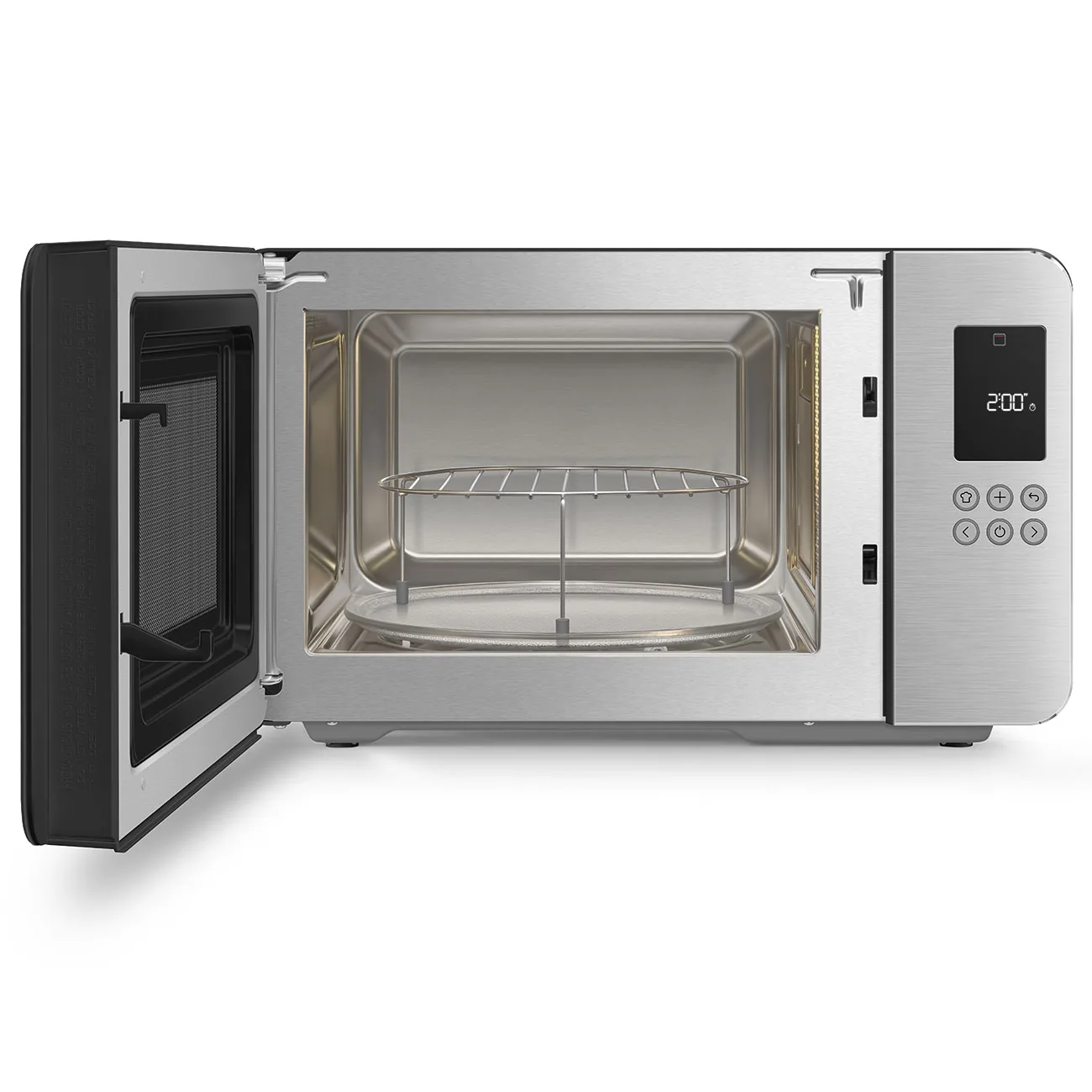 Smeg MOC01BLMEU Kombi-Tisch-Mikrowelle Schwarz-Matt-Aluminium