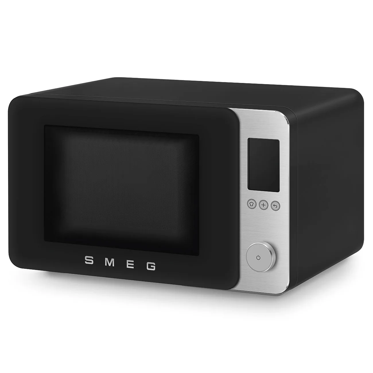 Smeg MOC02BLMEU Kombi-Tisch-Mikrowelle Schwarz-Matt-Aluminium