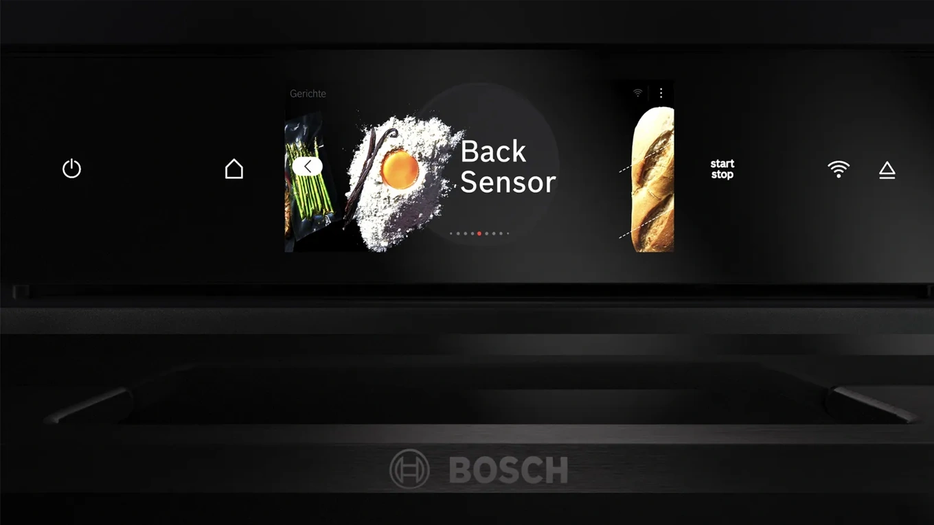 Bosch Backsensor am Backofen Display