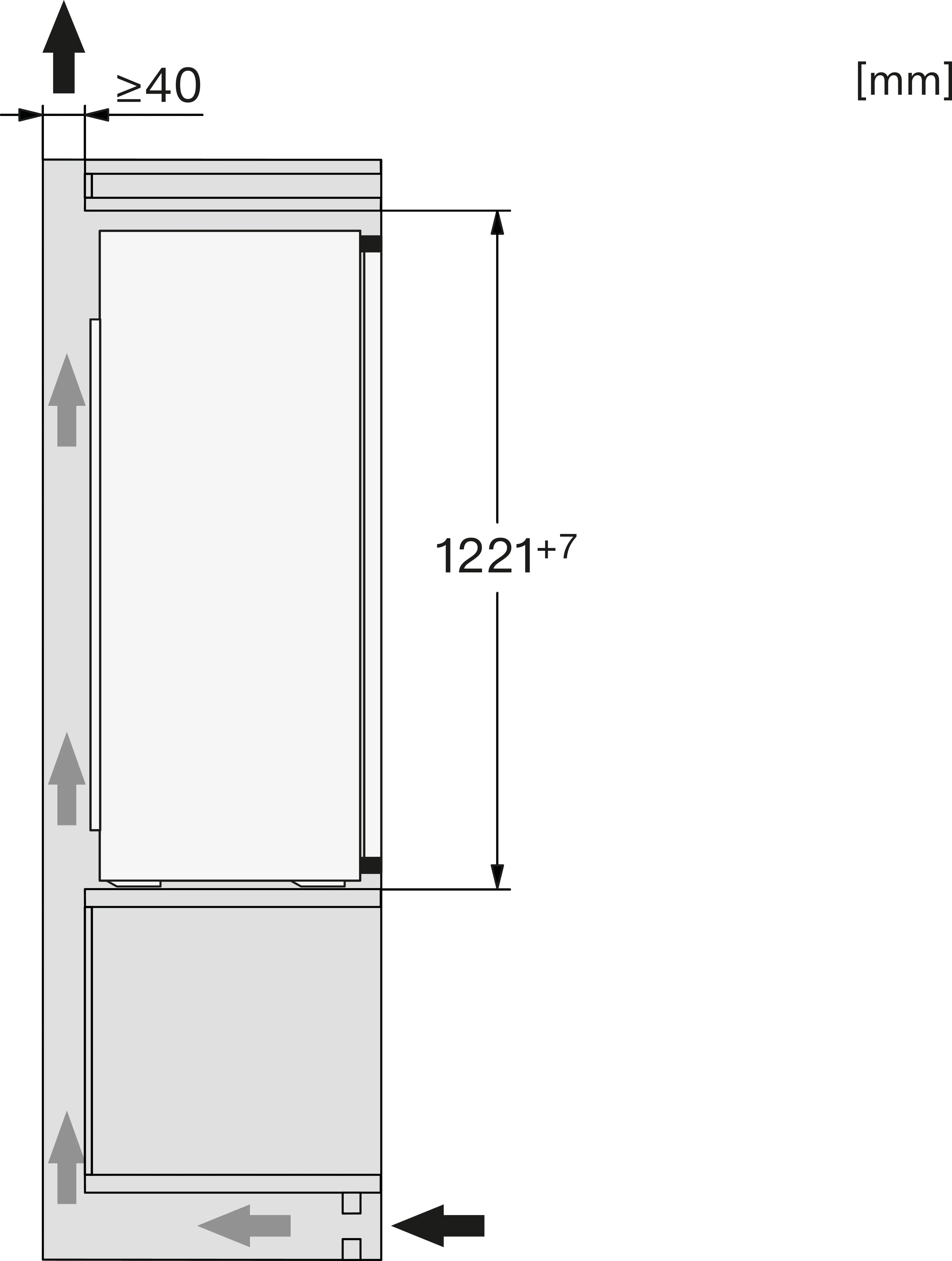 Miele K 7328 D Einbau-Kühlschrank