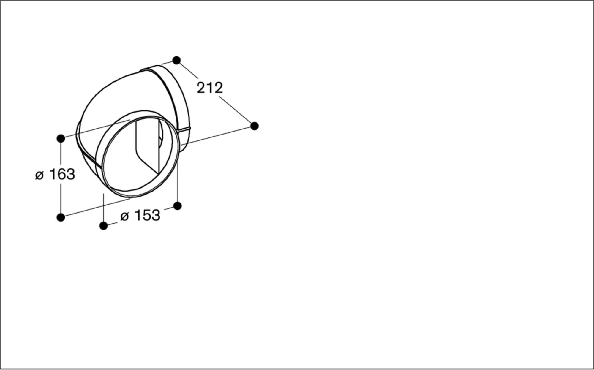 Gaggenau AD752030 Rohrbogen 