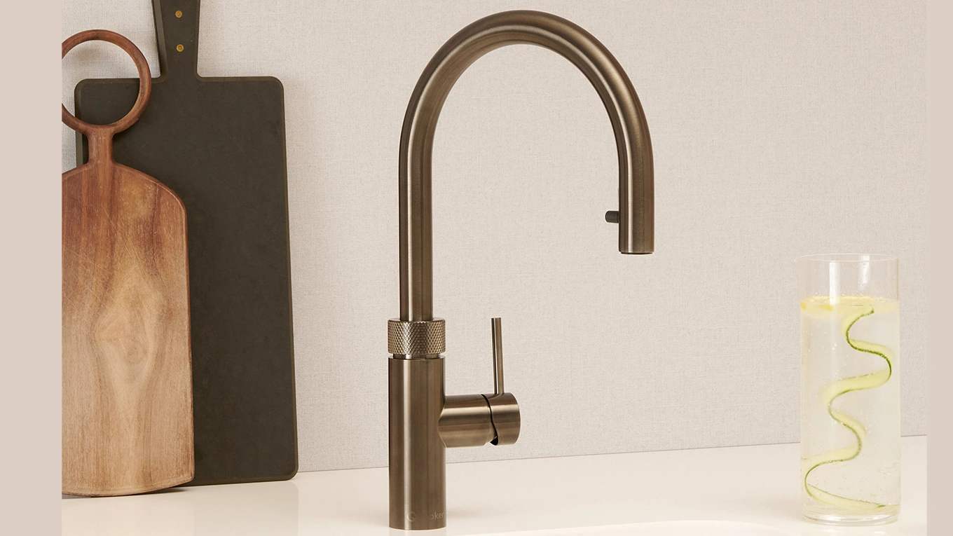 quooker flex wasserhahn in gunmetal farbe