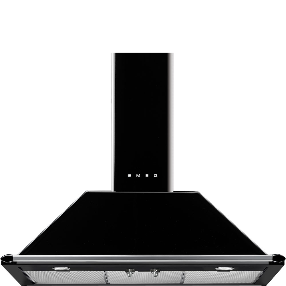 [Zweite Wahl] Smeg KT90BLE Wand-Dunstabzugshaube Schwarz 