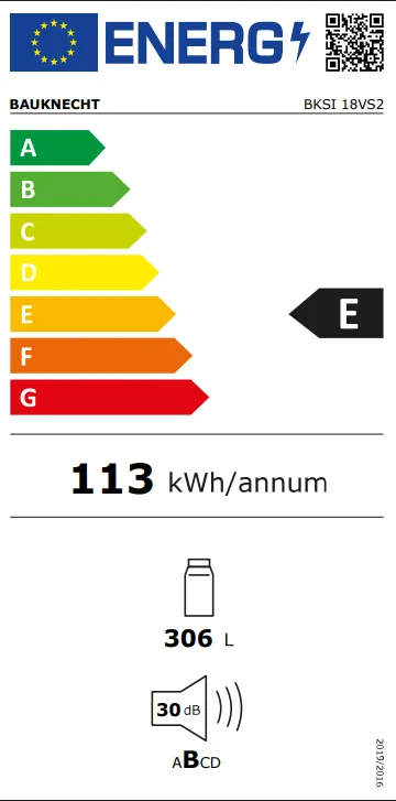 Energy Class E - mykitchens.product.energy.full_label_description