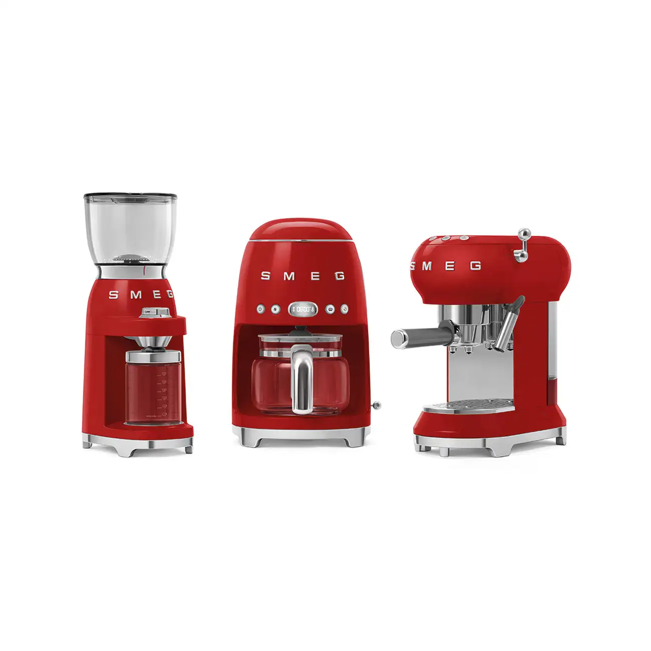 Smeg CGF11RDEU Kaffeemühle Rot