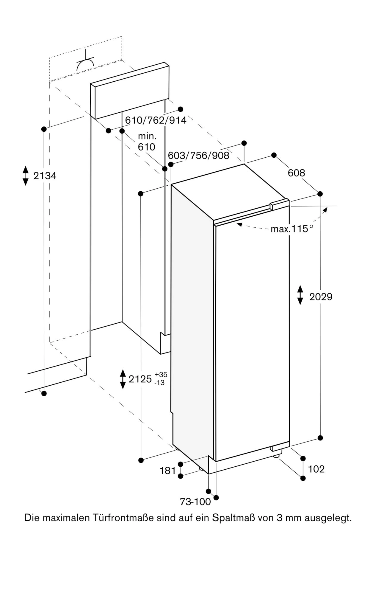 Gaggenau RC472305 Einbau-Kühlschrank 