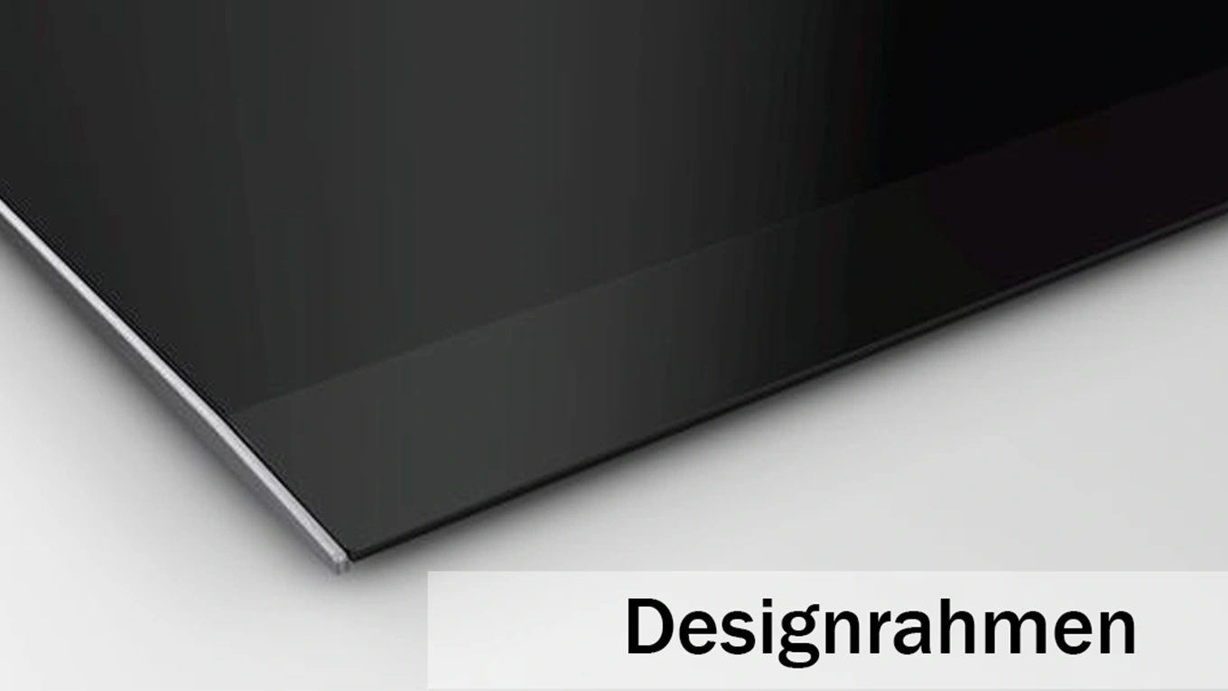 Designrahmen am Kochfeld Detail von einem Kochfeld Designrahmen