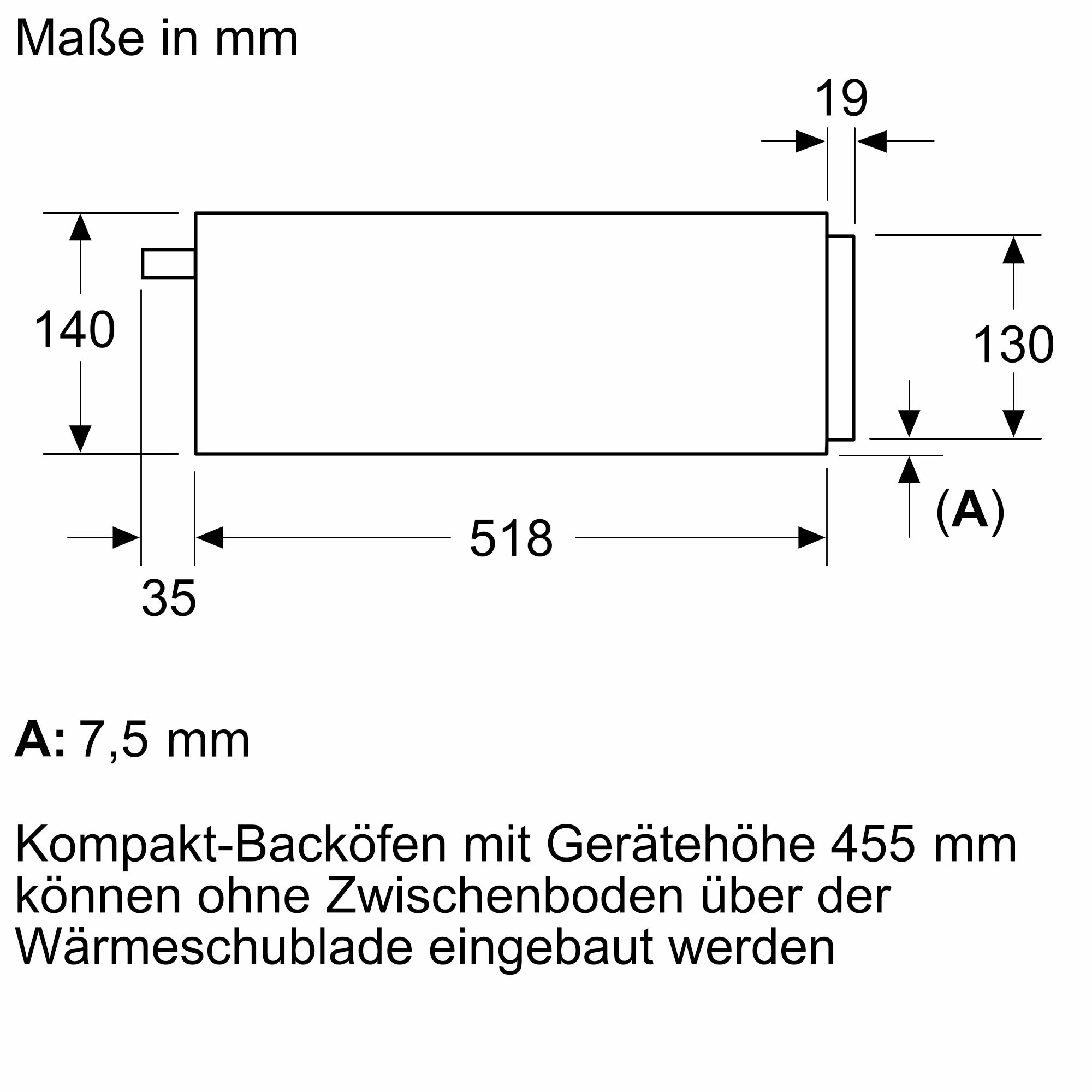 Siemens BI910C1B1 Einbau-Wärmeschublade Schwarz