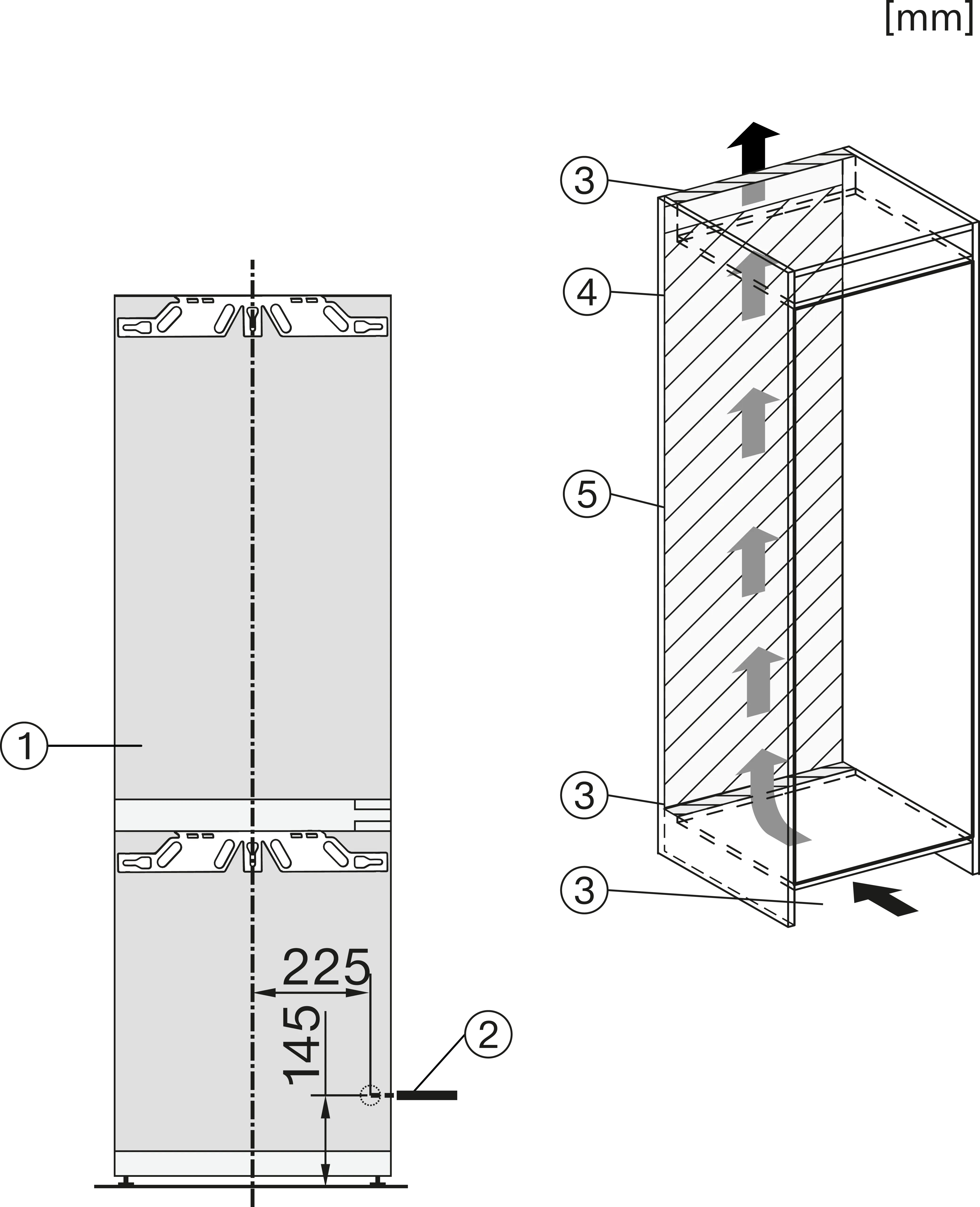 Miele KFN 7774 C Einbau-Kühl-Gefrierkombination