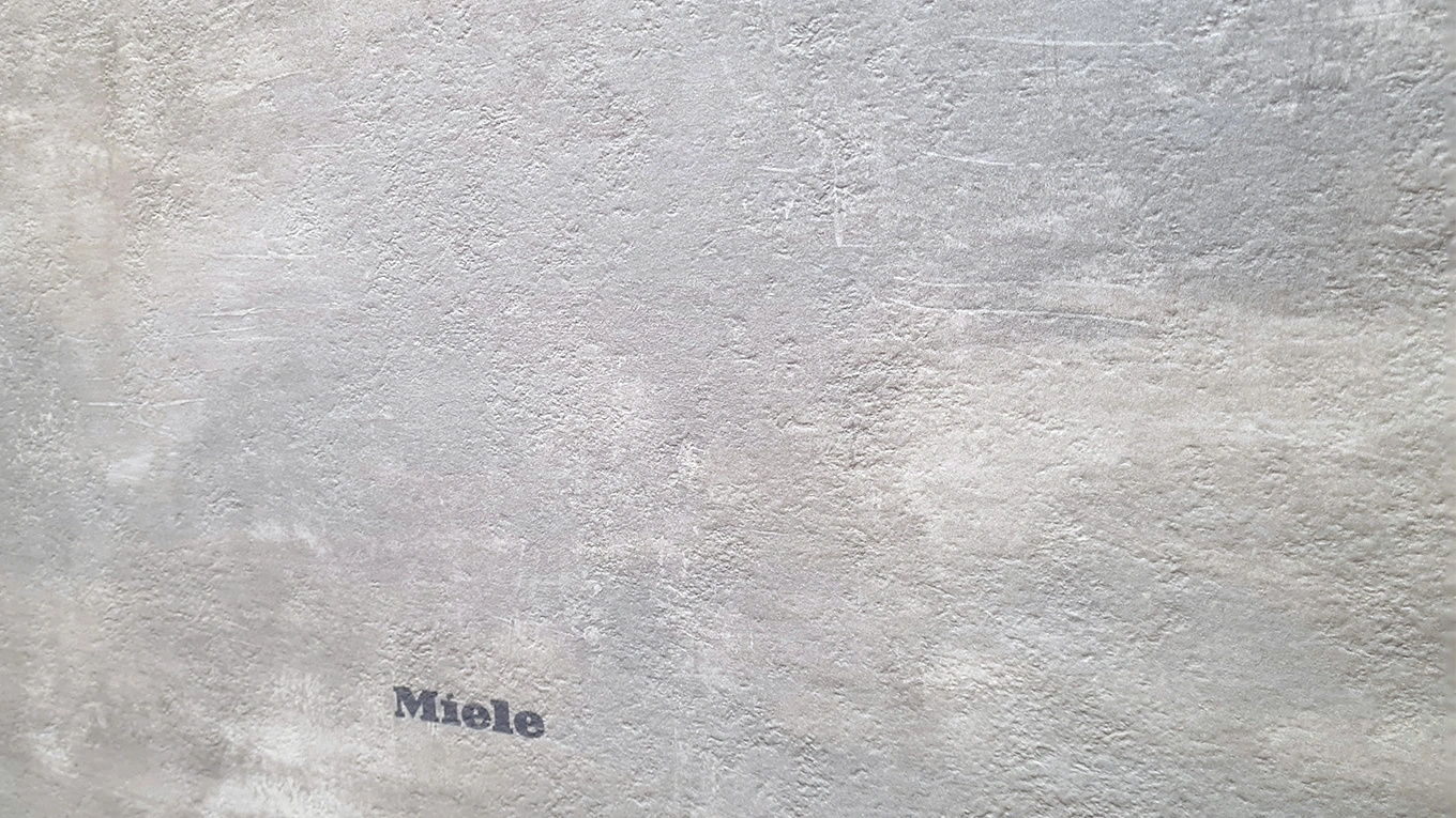 Miele Beton Optik Detail der Miele Beton Dunstabzugshaube