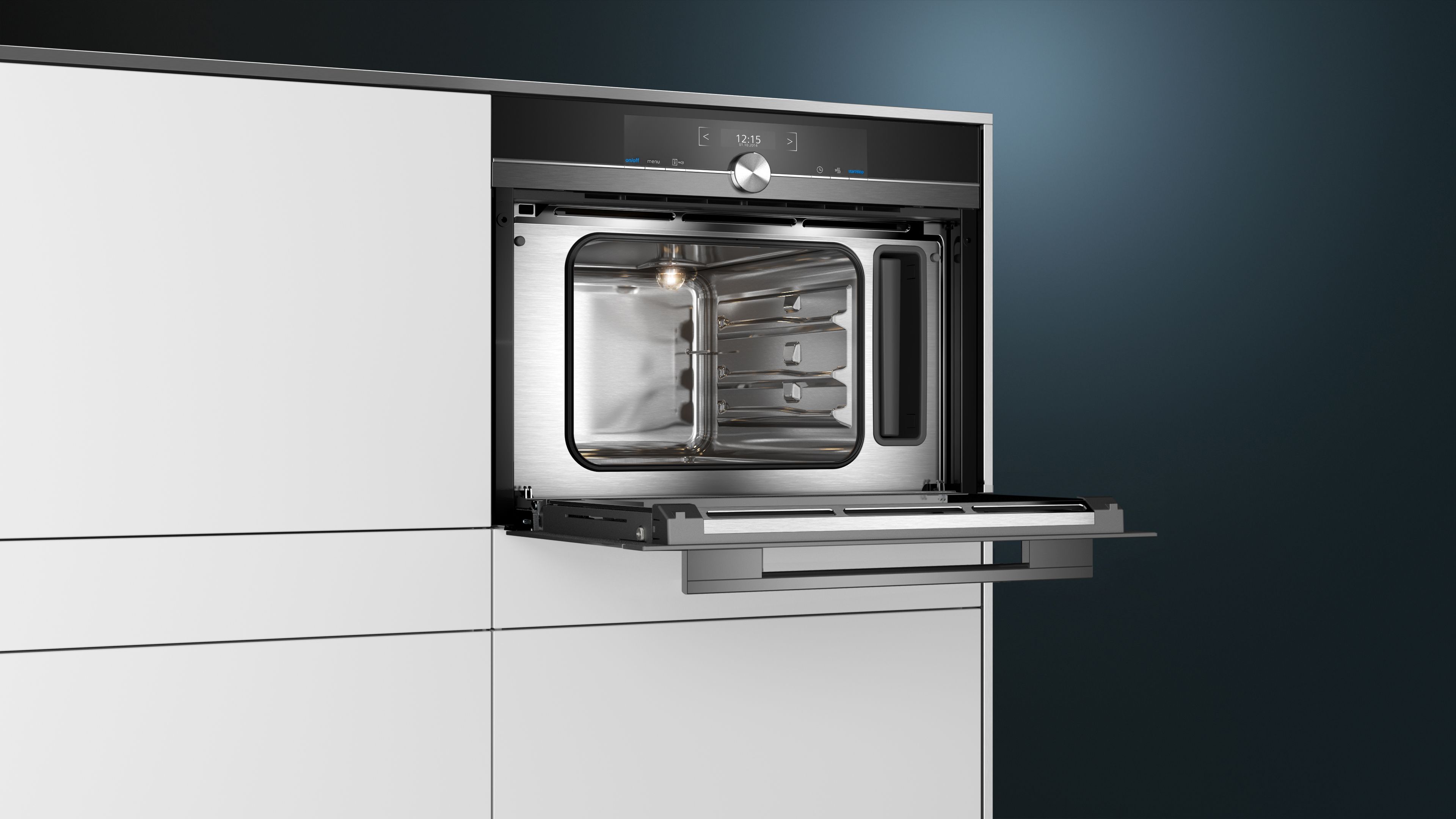 Siemens CD834GAB0 Einbau-Dampfgarer Schwarz