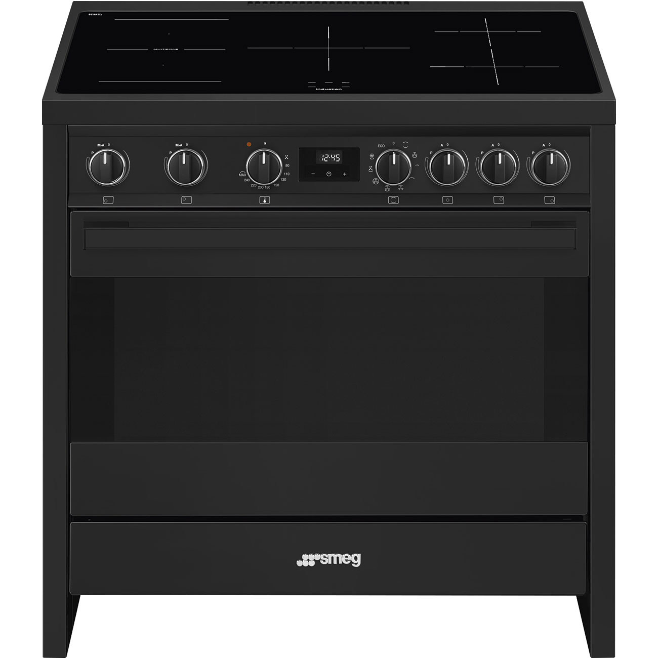 Smeg B95IMAN9 Induktions-Standherd Anthrazit