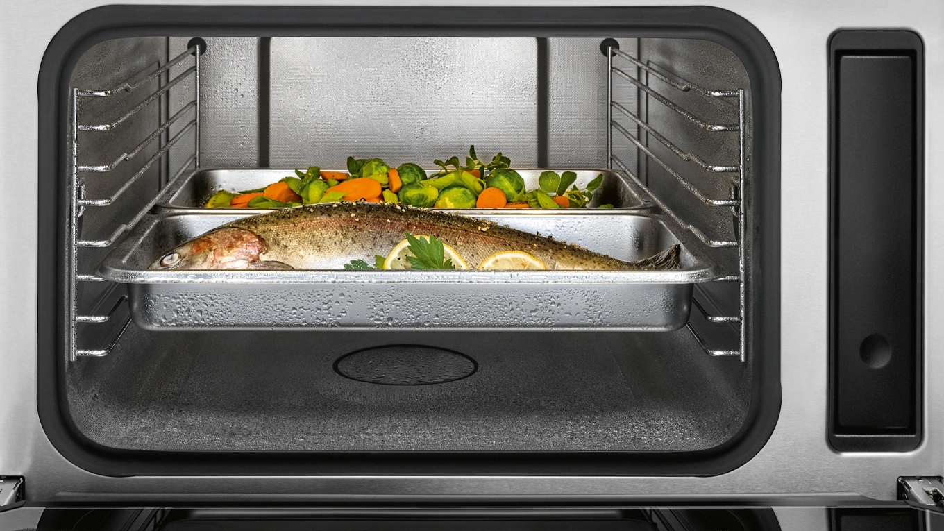 Fisch mit Gemüse im Miele Dampfgarer