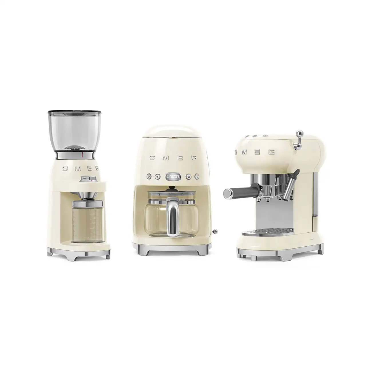 Smeg CGF11CREU Kaffeemühle Creme