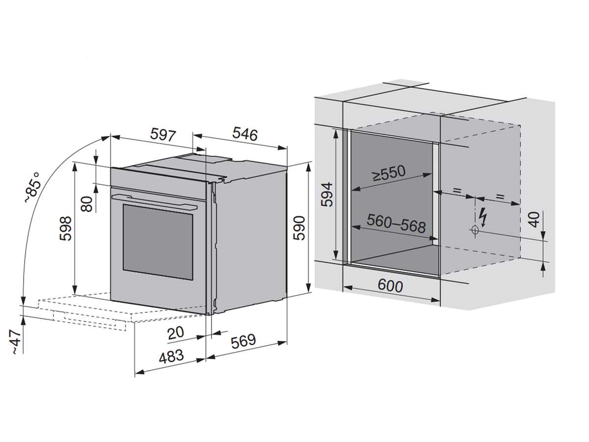 [Zweite Wahl] V-ZUG 2107300007 Combair V6000 60P Einbau-Backofen Spiegelglas Schwarz 