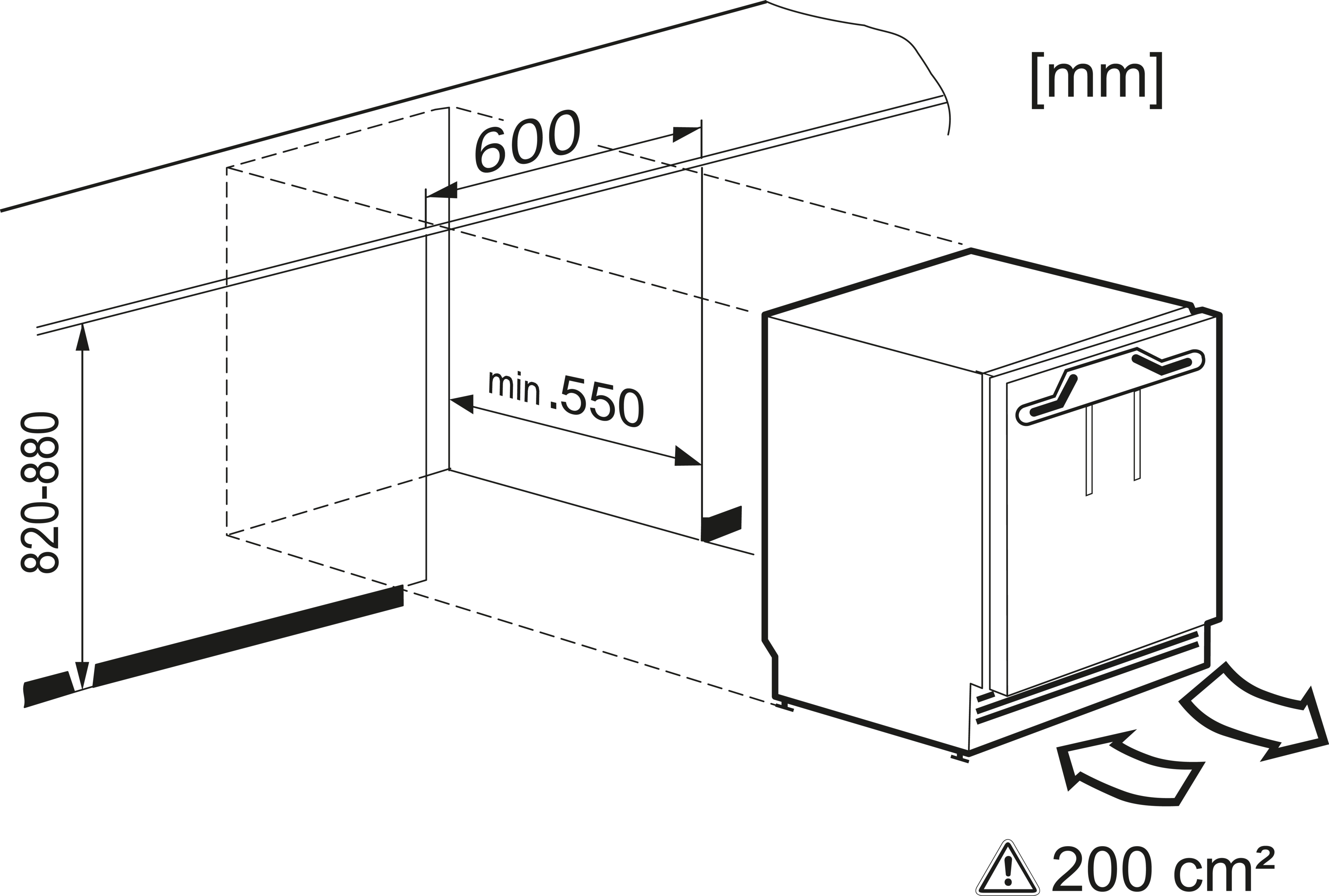 Miele K 31242 UiF-1 Unterbau-Kühlschrank