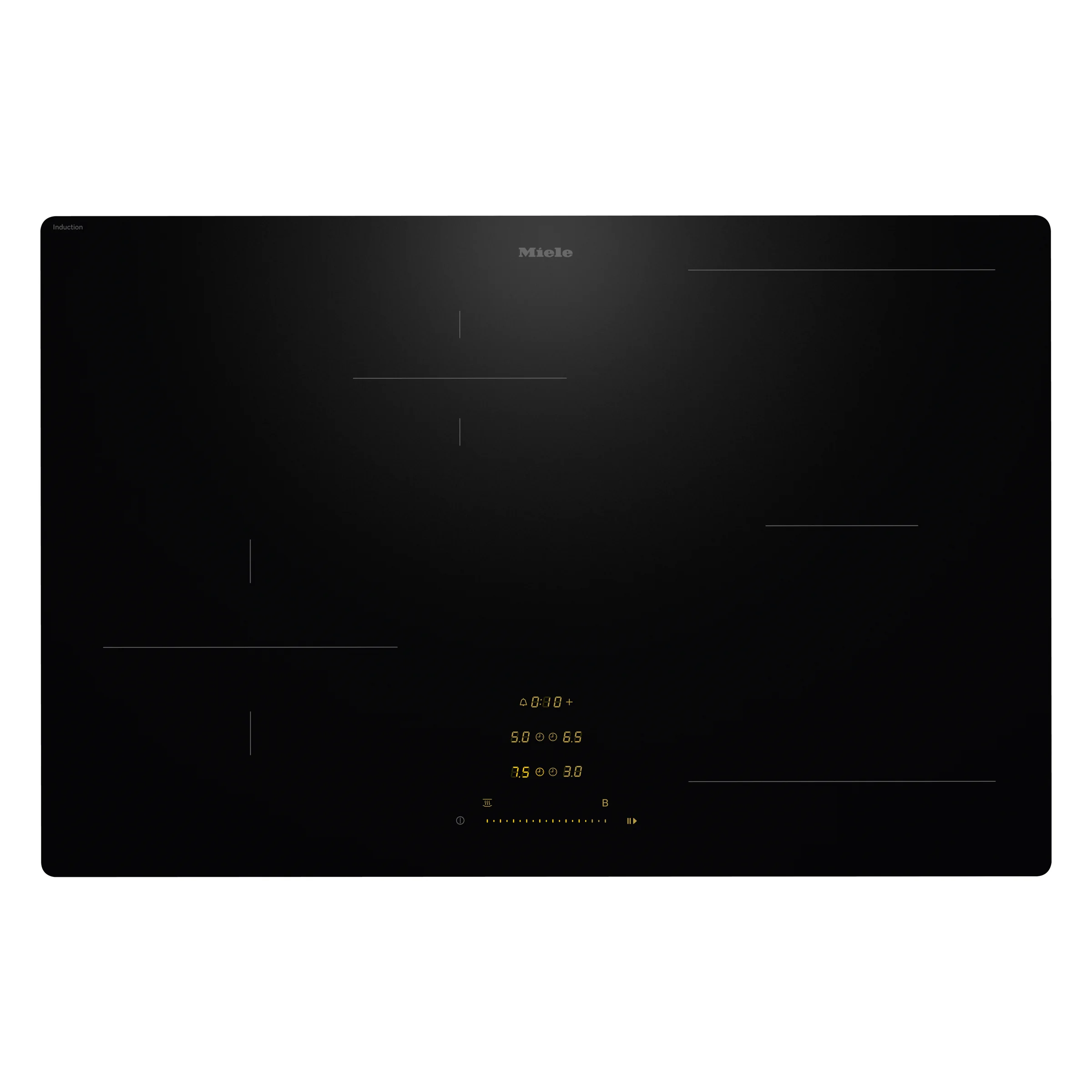 Miele KM 8483 FX Glas Herdunabhängiges Induktionskochfeld Schwarz