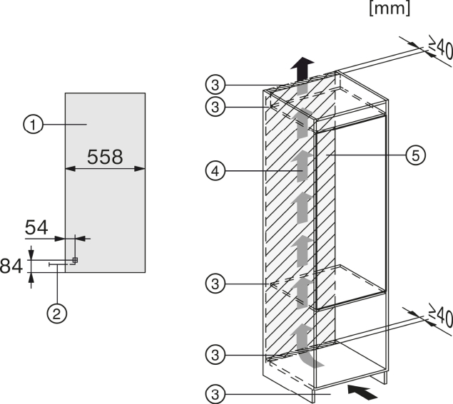 Miele K 7313 F Einbau-Kühlschrank 