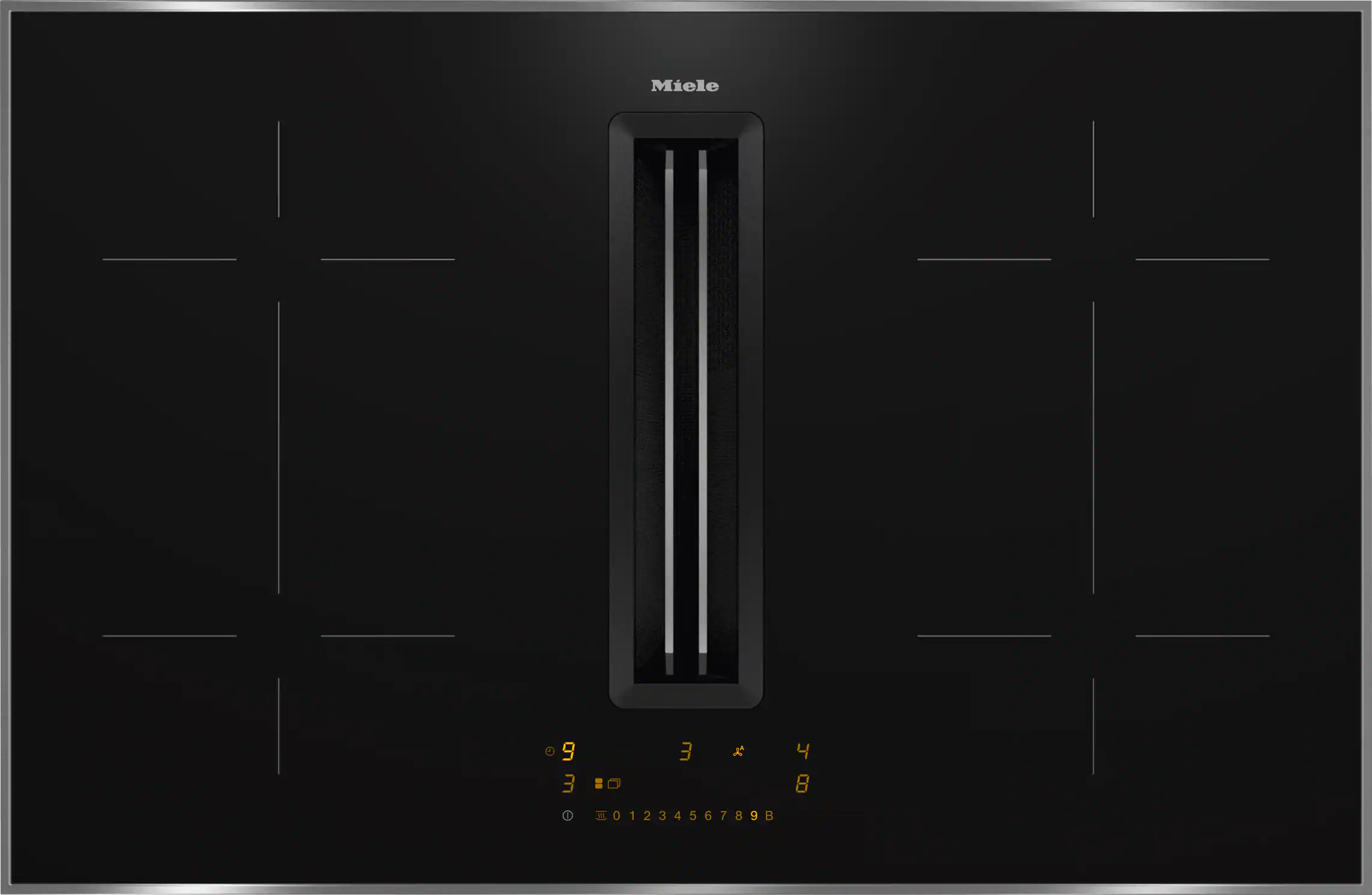 Miele KMDA 7473 FR-1 Silence Herdunabhängiges Induktionskochfeld mit Tischlüfter Schwarz Miele KMDA 7473 FR-1 Silence Herdunabhängiges Induktionskochfeld mit Tischlüfter Schwarz