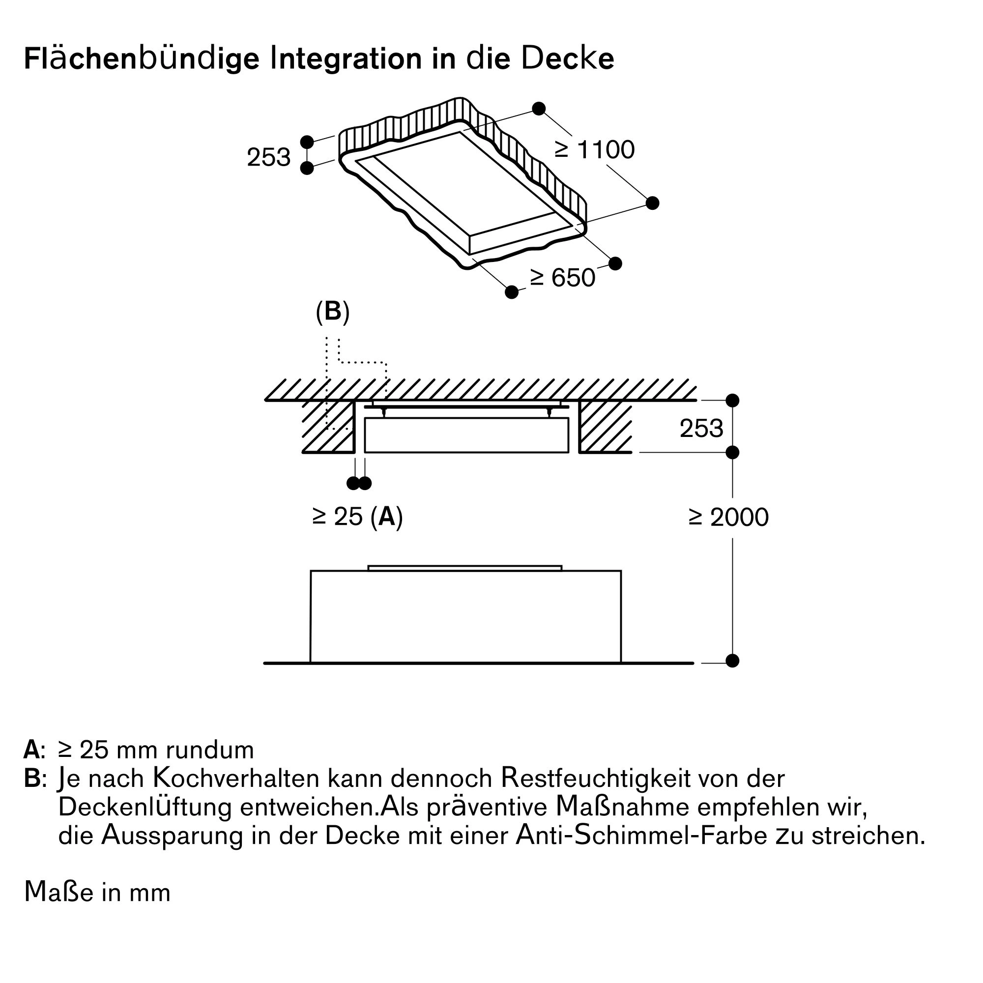 Gaggenau AC270101 Deckenlüfter Schwarz