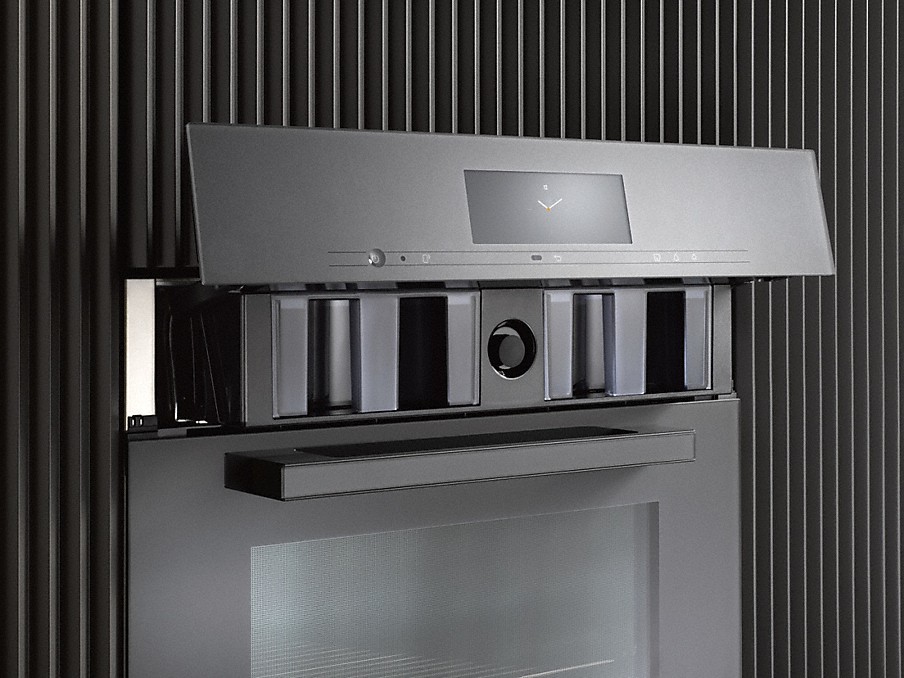 Miele Liftblende motorisch öffnende liftblende für den wassertank an einem miele dampfbackofen