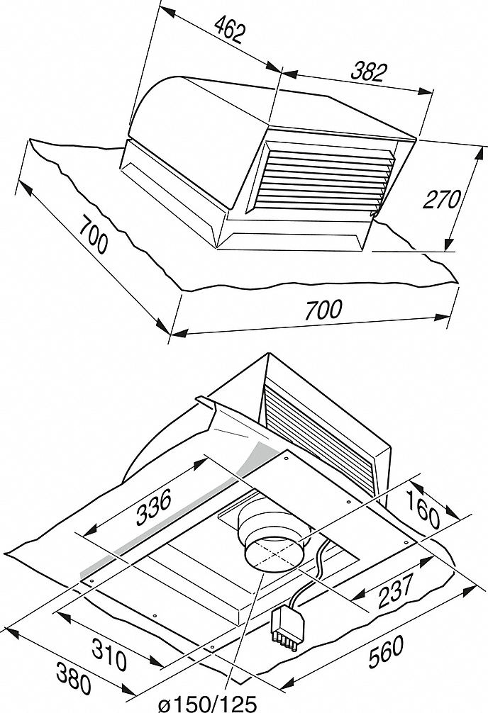 Miele DDG 102 Externes Gebläse Edelstahl