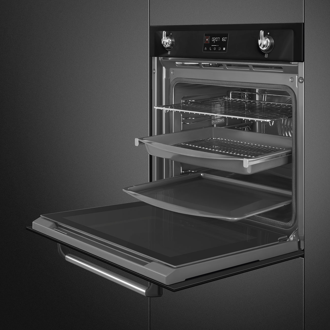 Smeg SOP6902S2PN Einbau-Backofen Schwarz