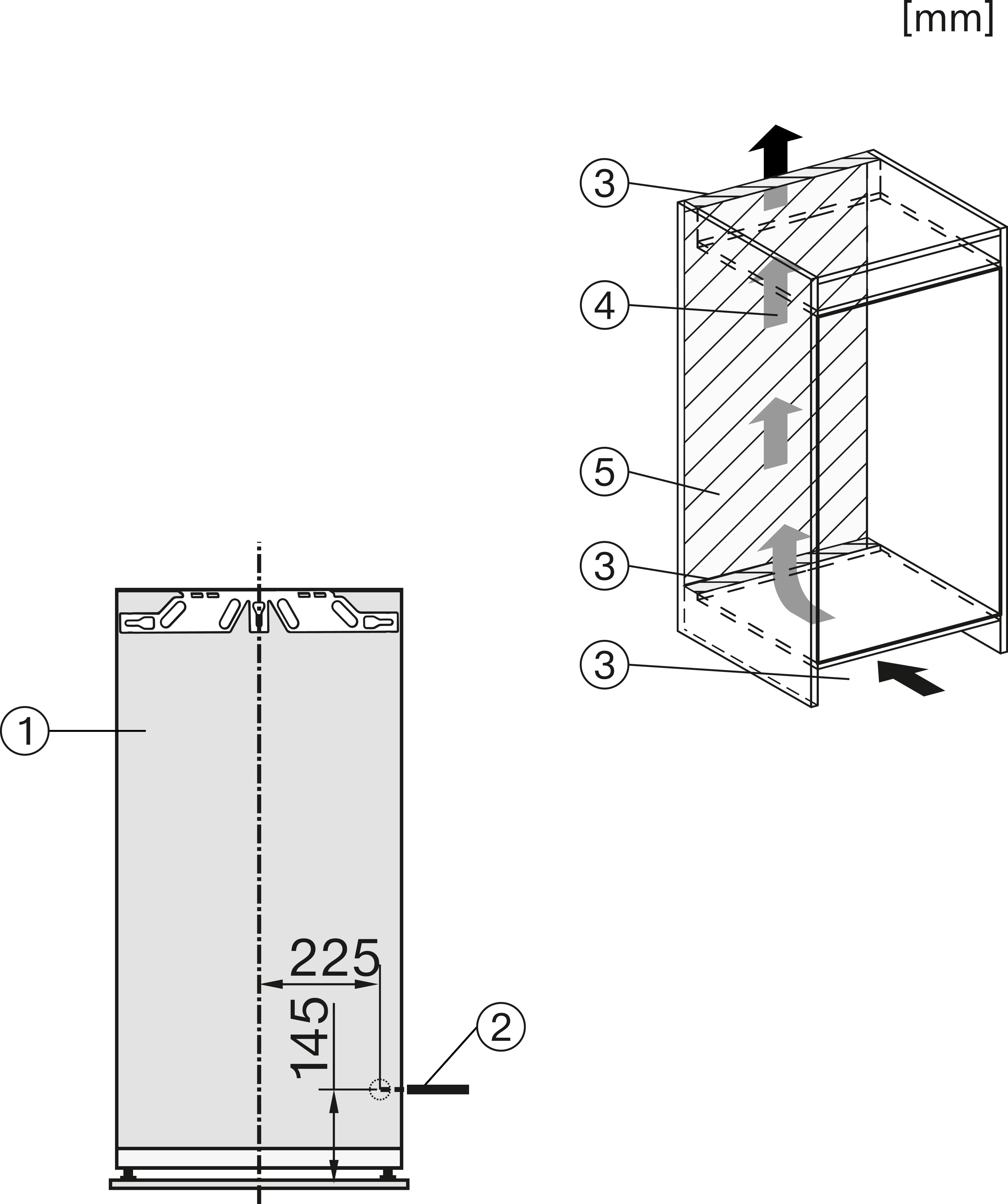 Miele K 7377 B Einbau-Kühlschrank