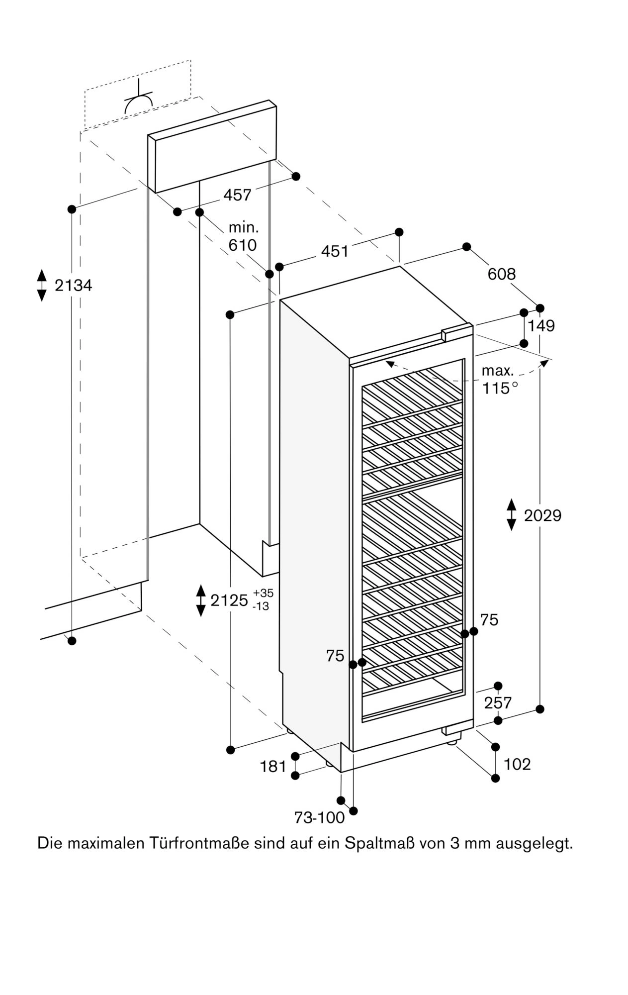 Gaggenau RW414305 Einbau-Weinklimaschrank 