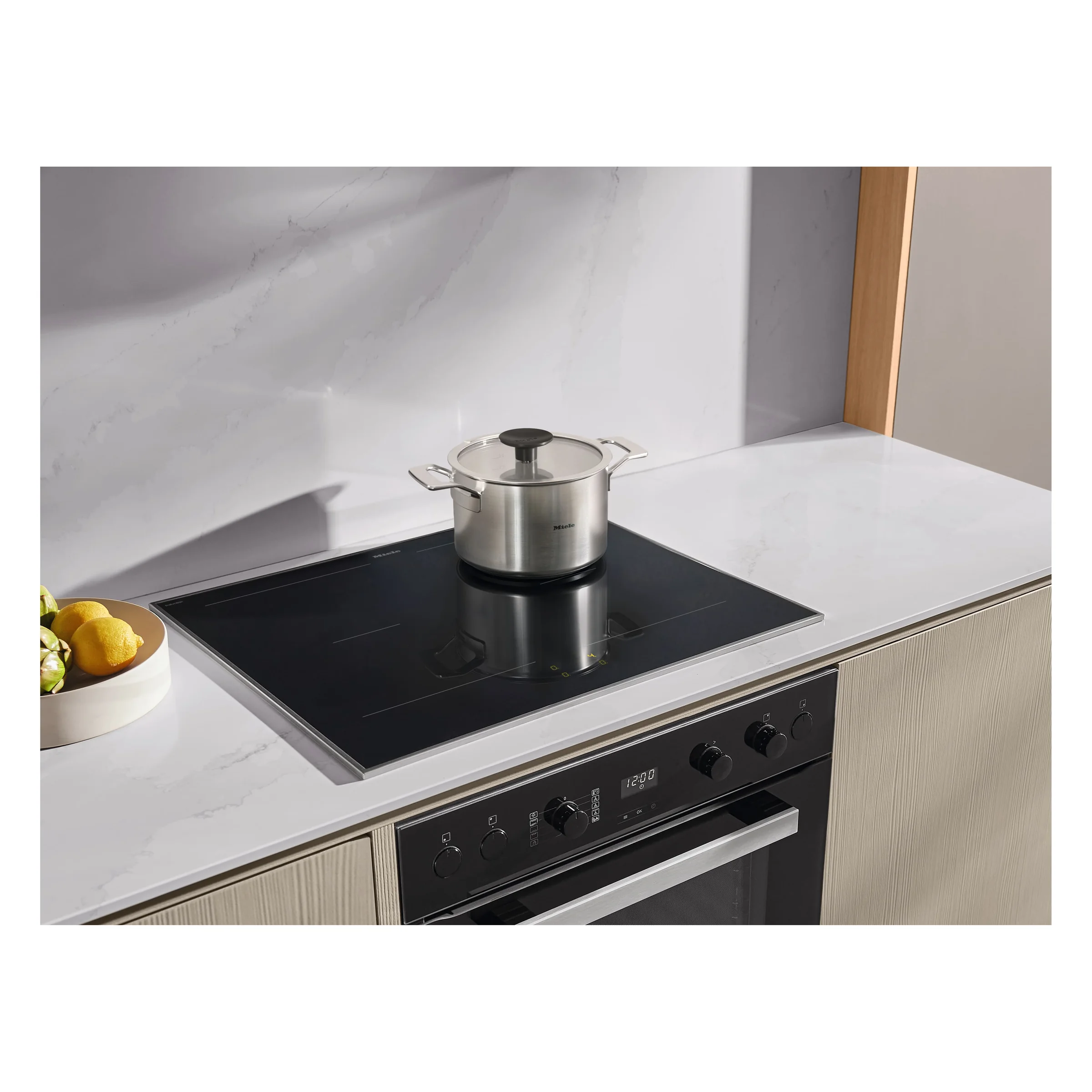 Miele KM 8560 FR Herdunabhängiges Induktionskochfeld Edelstahl