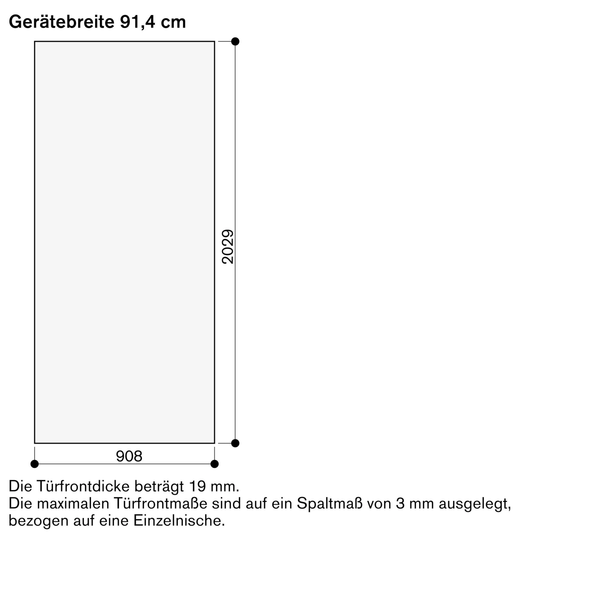 Gaggenau RA428911 Türfront Edelstahl