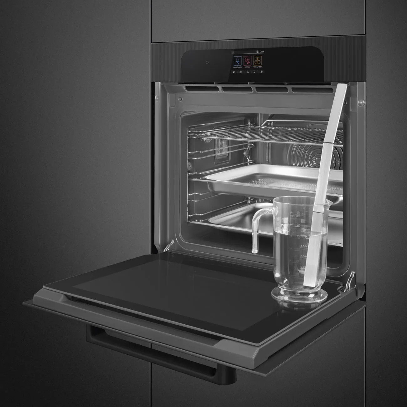 Smeg SO6204S4PB Einbau Backofen mit Dampfunterstützung Schwarz