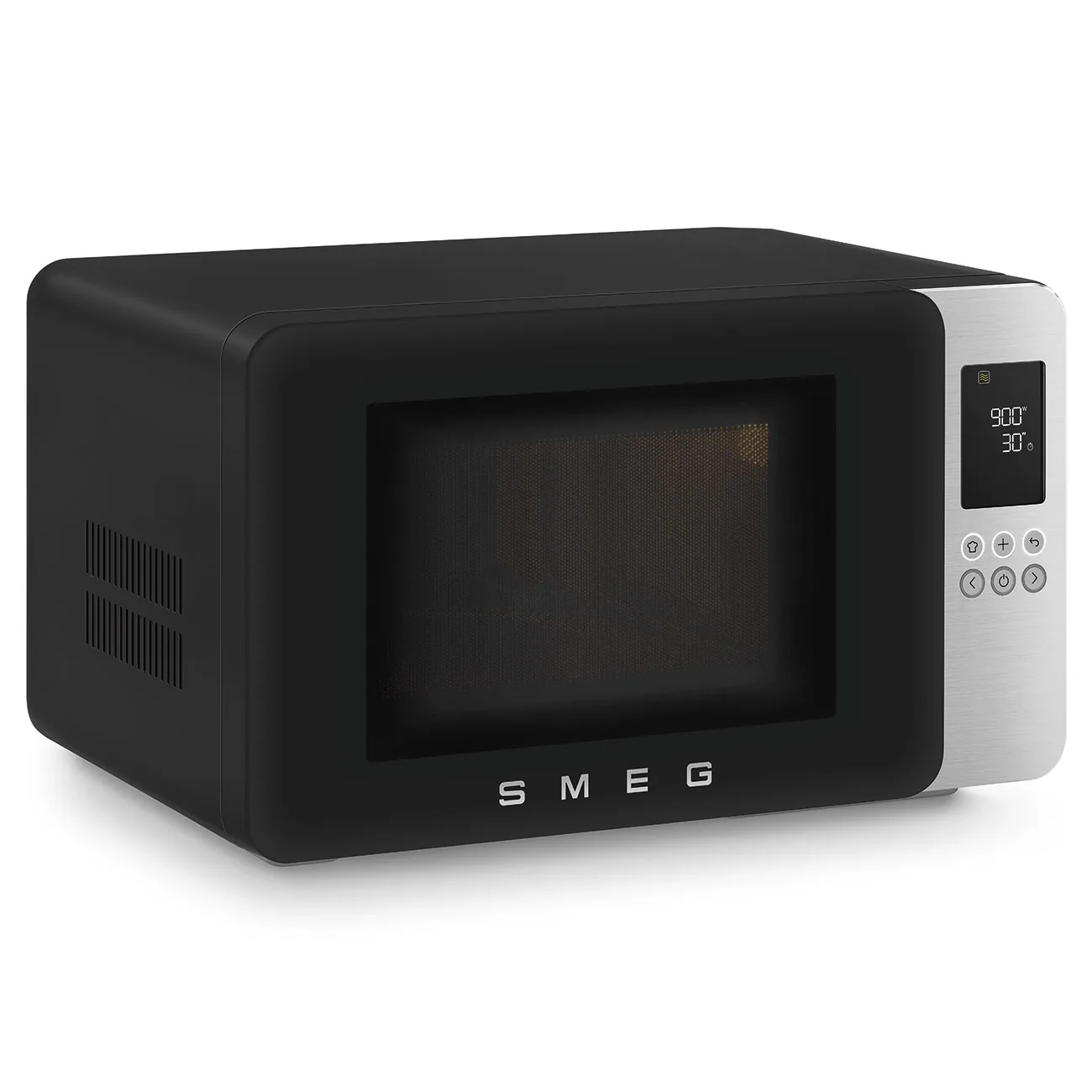 Smeg MOC01BLMEU Kombi-Tisch-Mikrowelle Schwarz-Matt-Aluminium