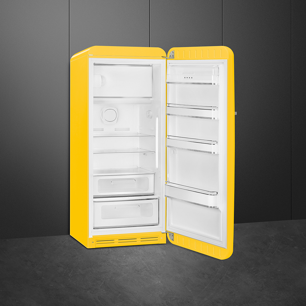 Smeg FAB28RYW5 Stand-Kühlschrank Gelb