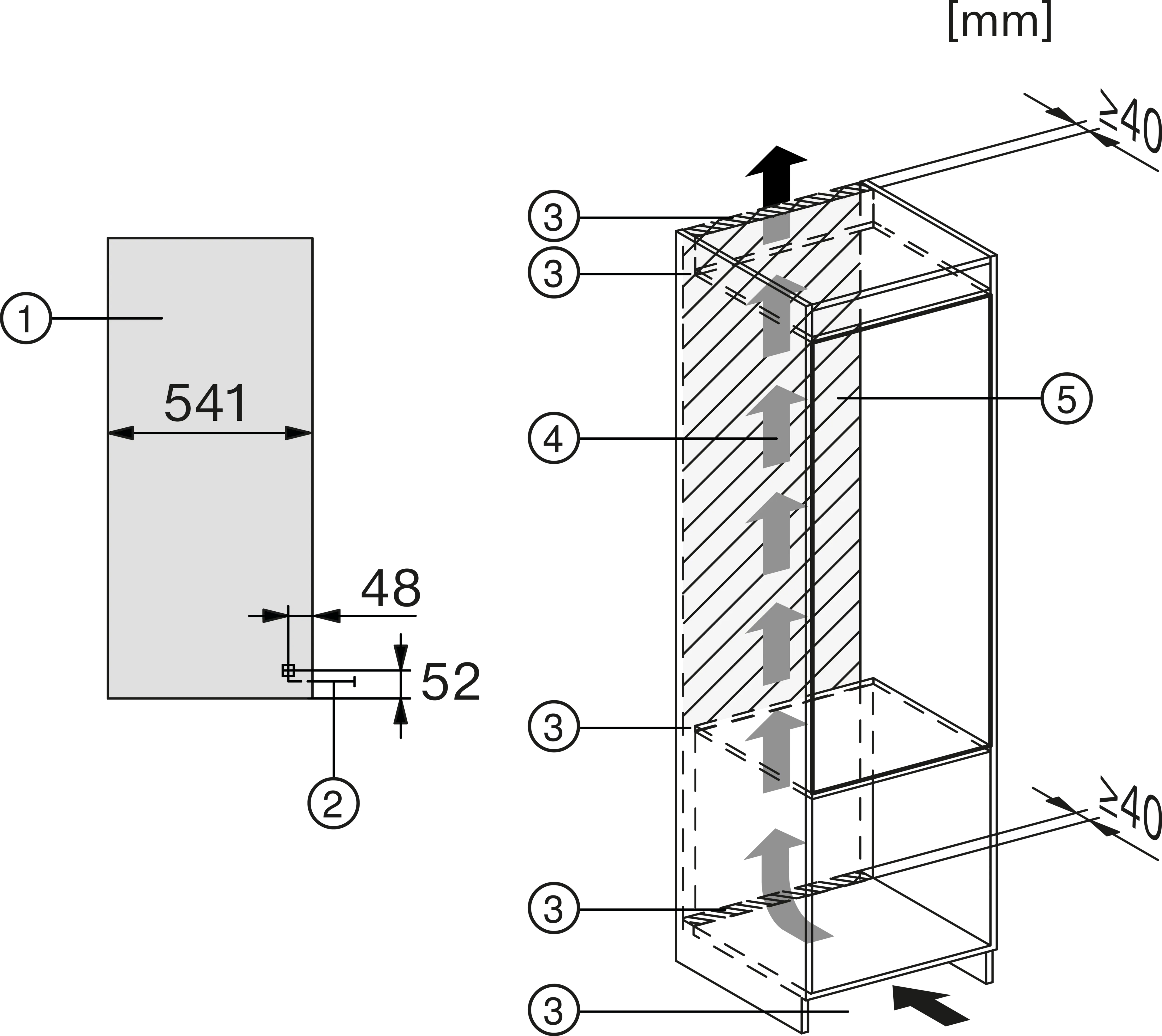 Miele K 7326 E Einbau-Kühlschrank