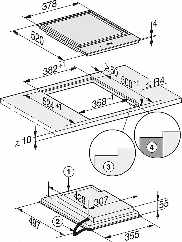 Miele CS 7632 FL SmartLine-Element Edelstahl