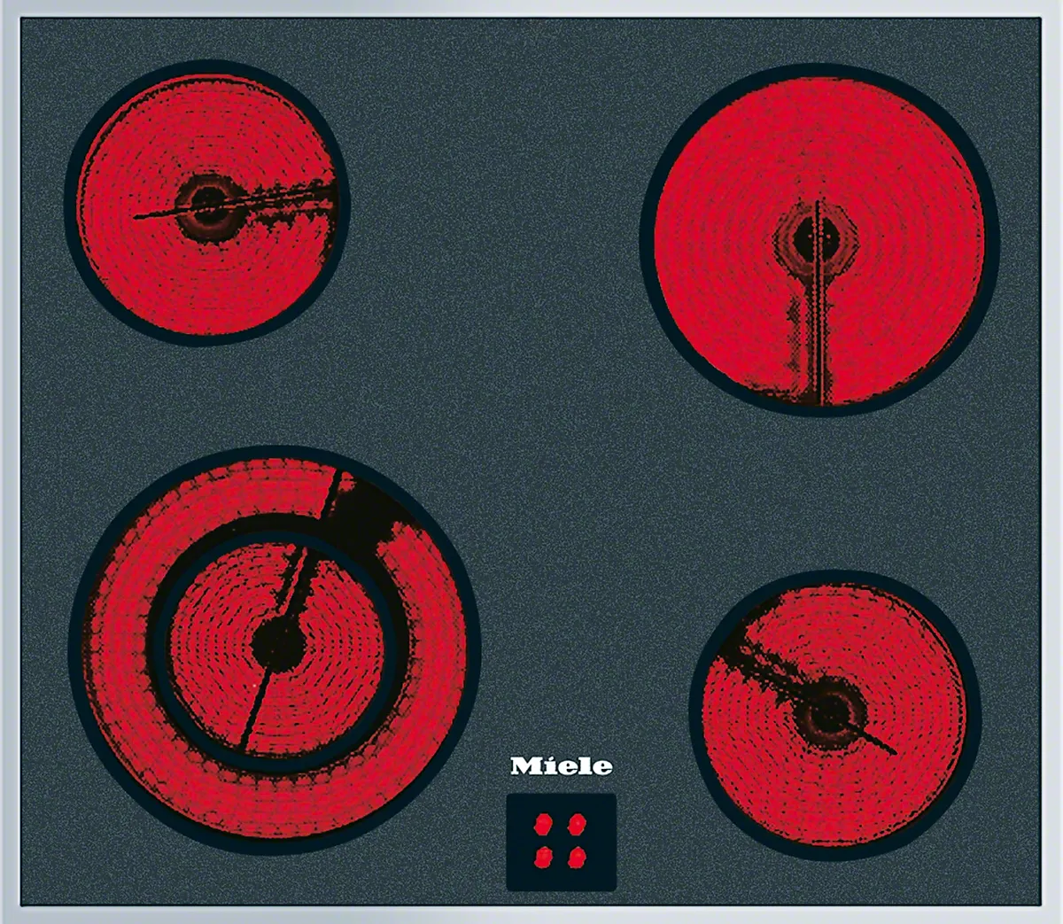 Miele KM 6002 LPT Herdgesteuertes Elektrokochfeld Schwarz Miele KM 6002 LPT Herdgesteuertes Elektrokochfeld Schwarz
