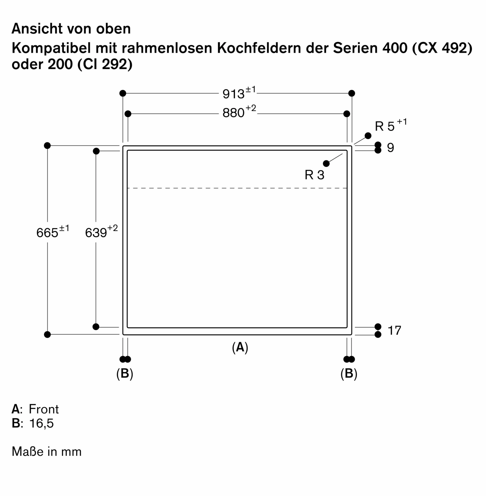 Gaggenau AL200190 Tischlüfter Schwarz