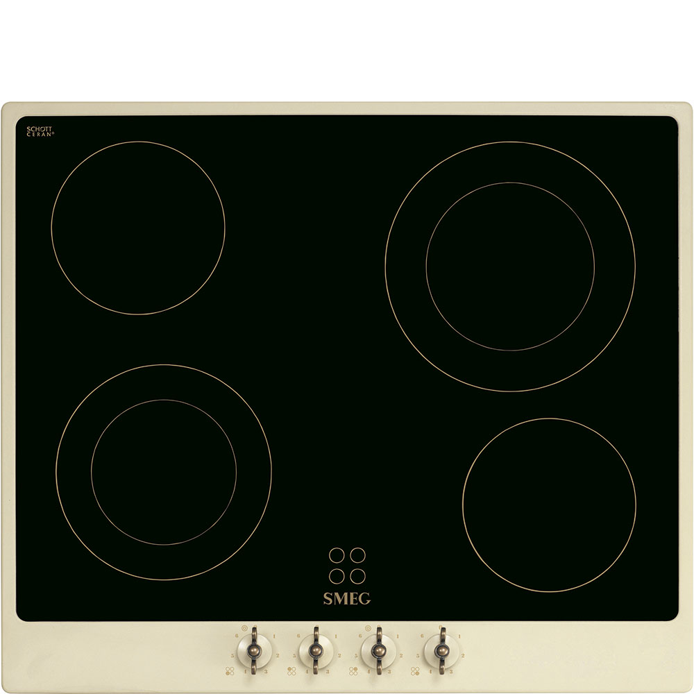 Smeg P864PO Einbau-Glaskeramikkochfeld Creme