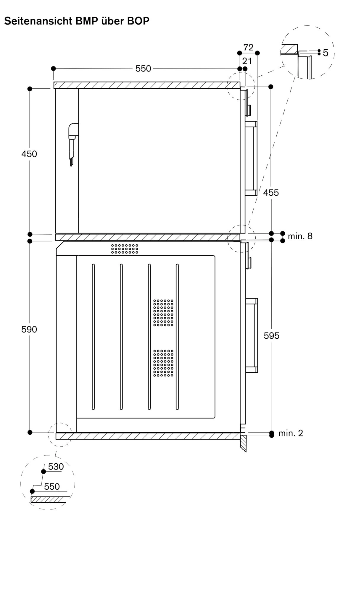 Gaggenau BMP251110 Einbau-Backofen mit Mikrowellenfunktion Metallic
