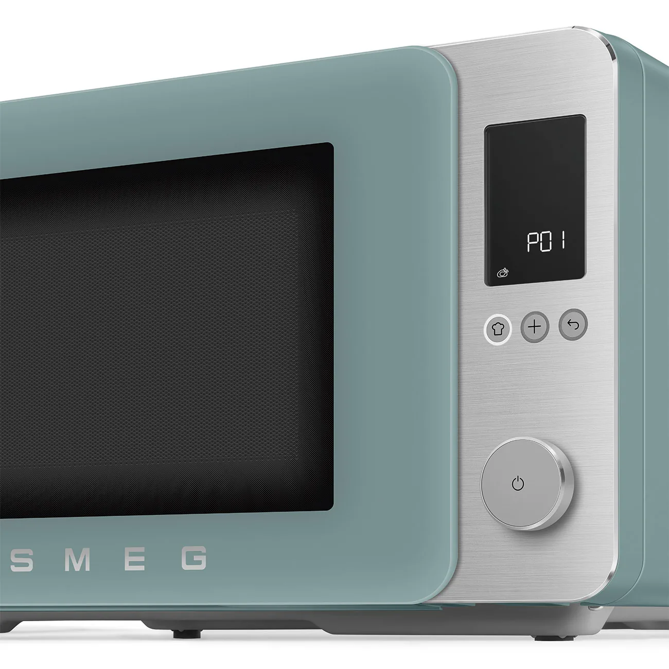 Smeg MOC02EGMEU Kombi-Tisch-Mikrowelle Emerald Green-Matt-Aluminium